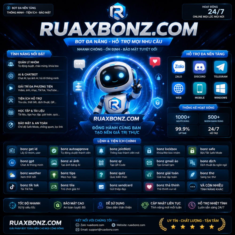 Bot zalo vip full ngon