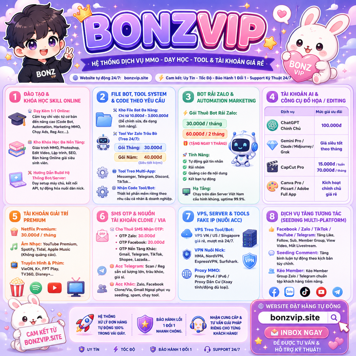 Bot zalo bonz